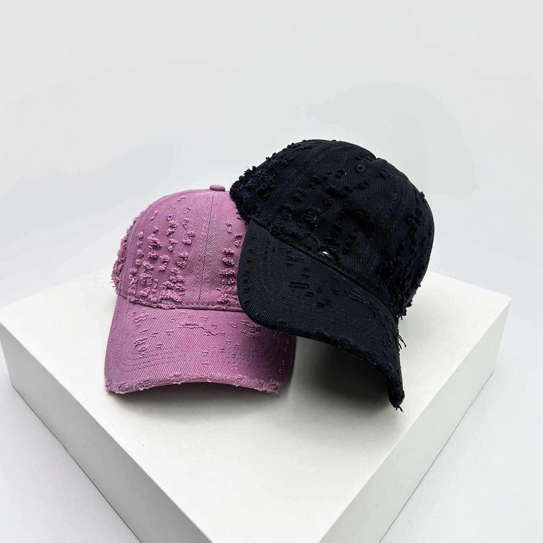 Damen Baseballkappe im Used-Look mit Textur Skanto