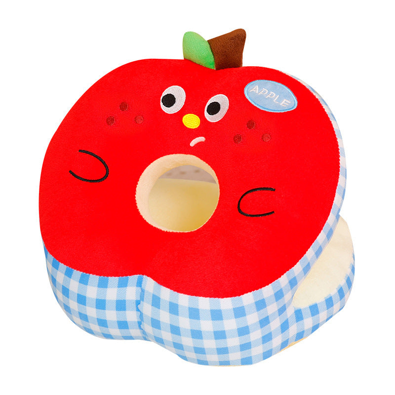 Plüsch-Apfel-Nackenkissen mit ergonomischer Unterstützung Skanto