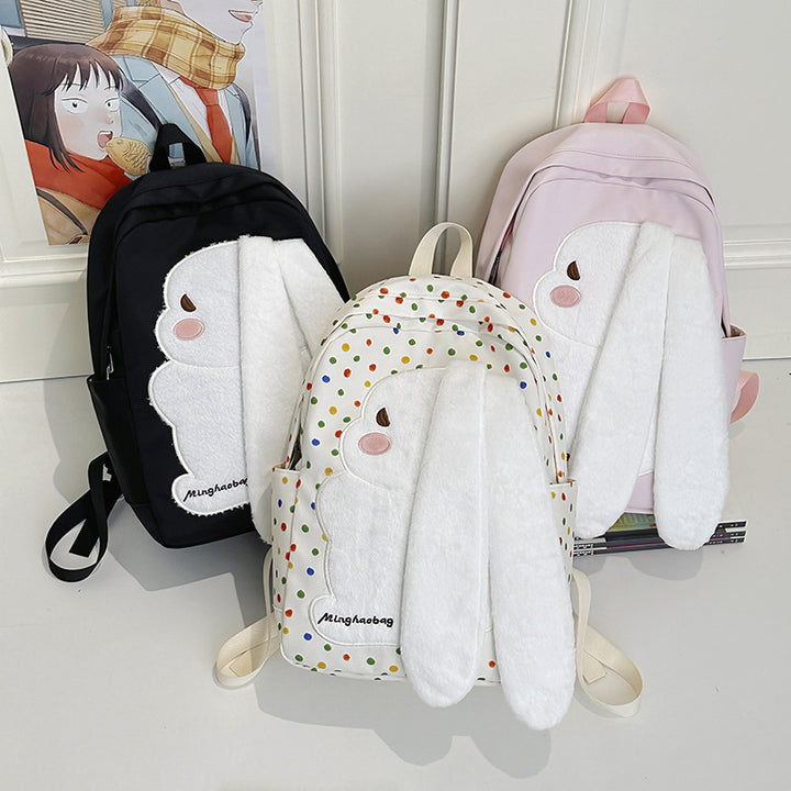 Niedlicher Plüsch-Hasenrucksack Skanto