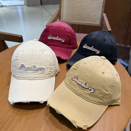 Damen Baumwoll-Cap im Used-Look Skanto
