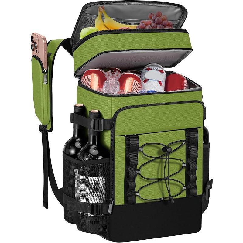 Unisex Isolierter Kühlrucksack mit Flaschenhalter, Organizerfächern und gepolstertem Tragekomfort Skanto
