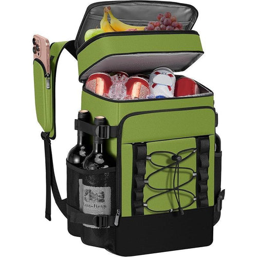 Unisex Isolierter Kühlrucksack mit Flaschenhalter, Organizerfächern und gepolstertem Tragekomfort Skanto