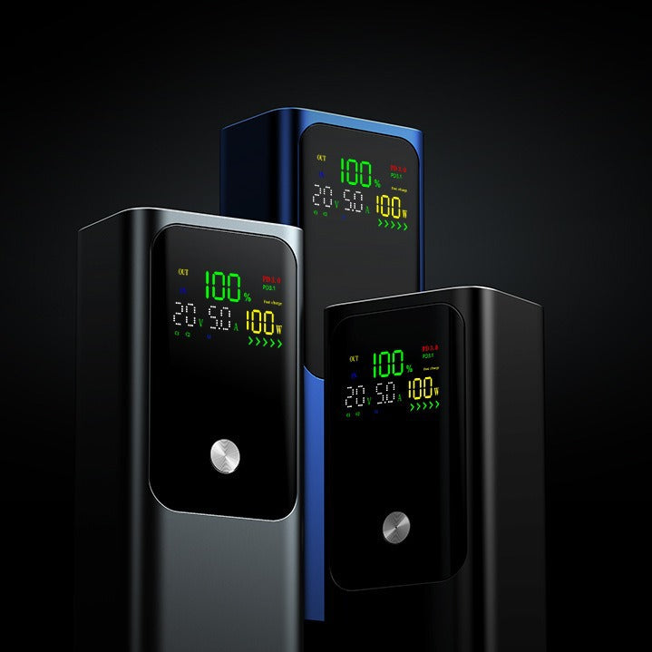Hochleistungs-Powerbank mit LCD-Display und Schnellladefunktion Skanto
