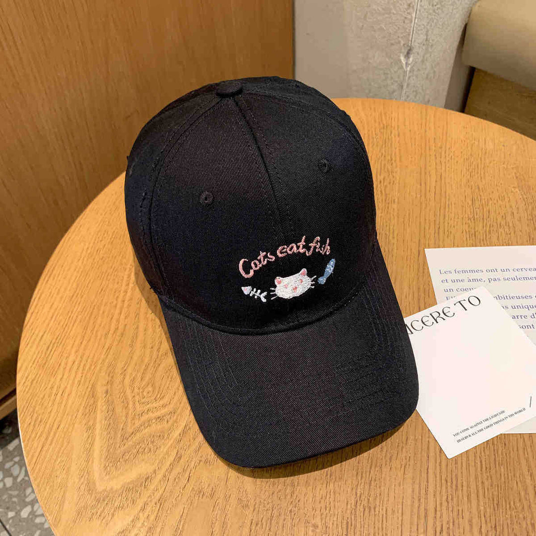 Damen Baseballkappe Skanto mit Katzenmotiv-Stickerei