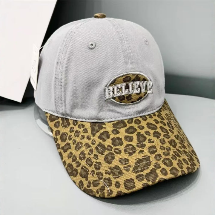 Damen lässige Baseballcap mit Leopardenmuster Skanto