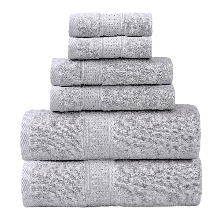 Frottierhandtuch-Set mit eleganter Bordüre