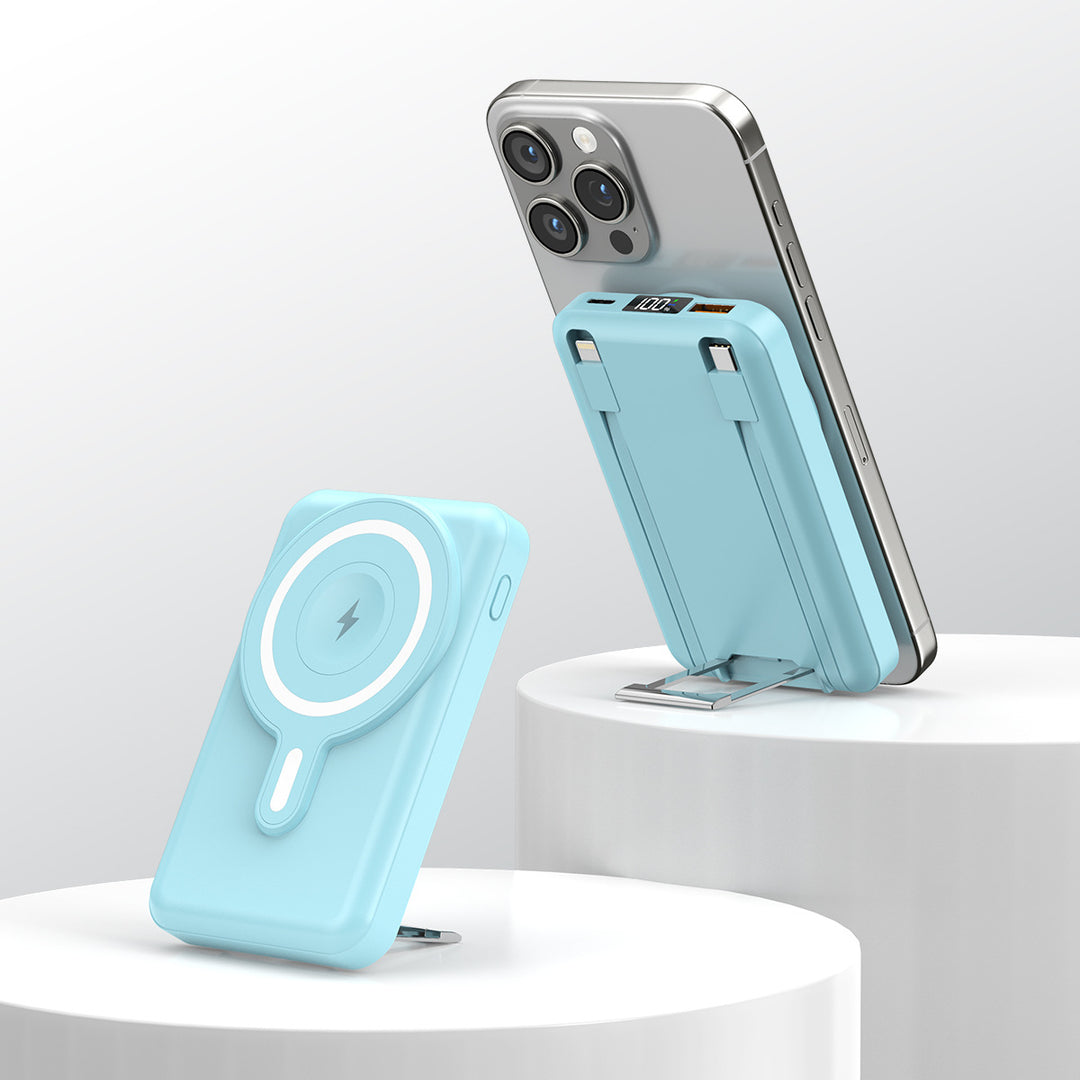 Tragbare magnetische Powerbank mit Ständer Skanto