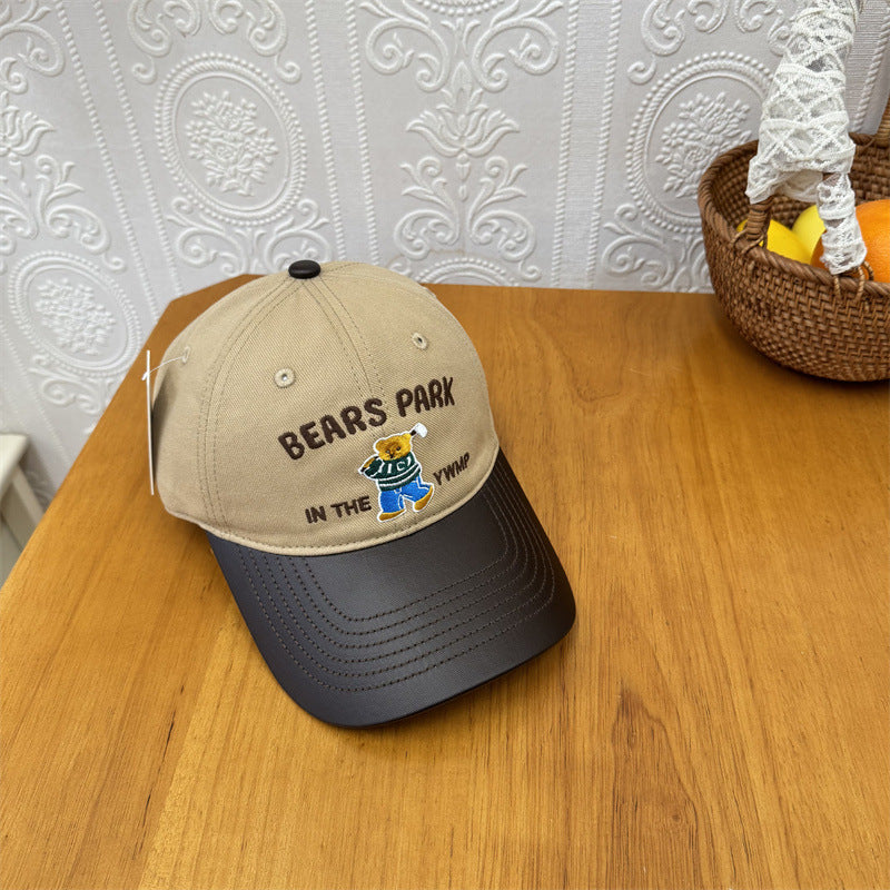 Unisex bestickte Cap mit verspieltem Bärenmotiv Skanto