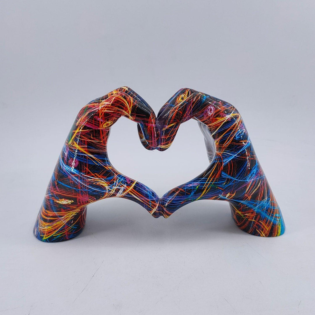 Skanto | LoveSculpt Handgemachte Holzherz-Dekoration – Symbol für Liebe & Verbundenheit für die Heimdekoration