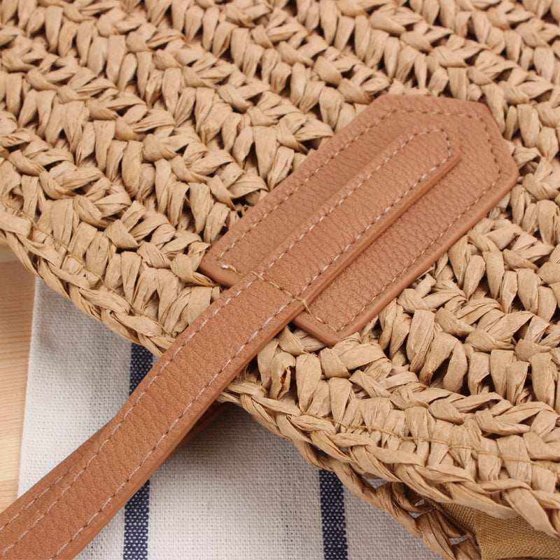 Strandtasche mit Fransen-Design aus Naturgeflecht Skanto