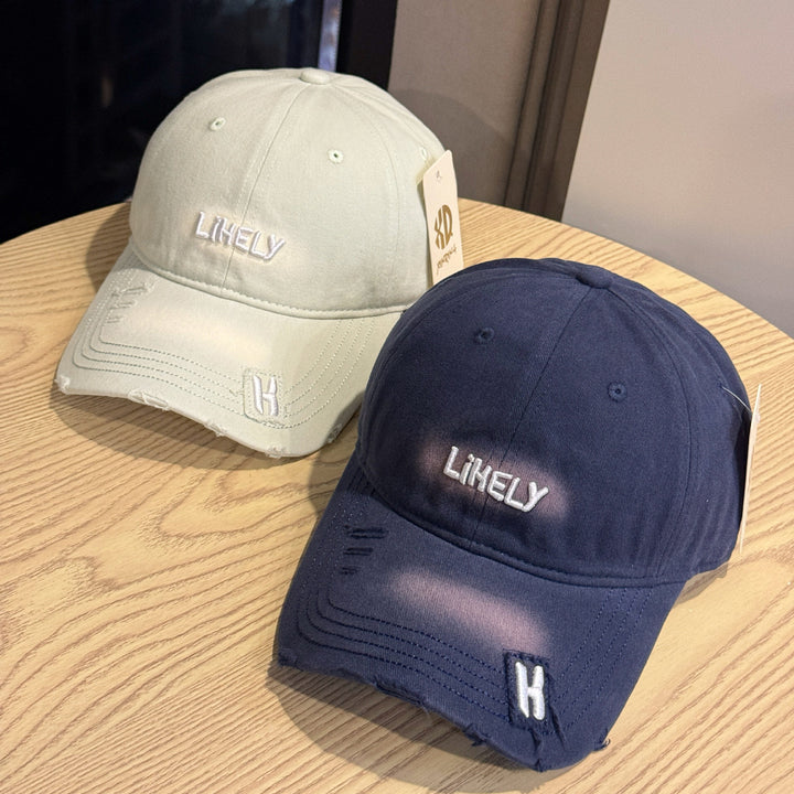 Damen bestickte Baseball Cap im Used-Look Skanto