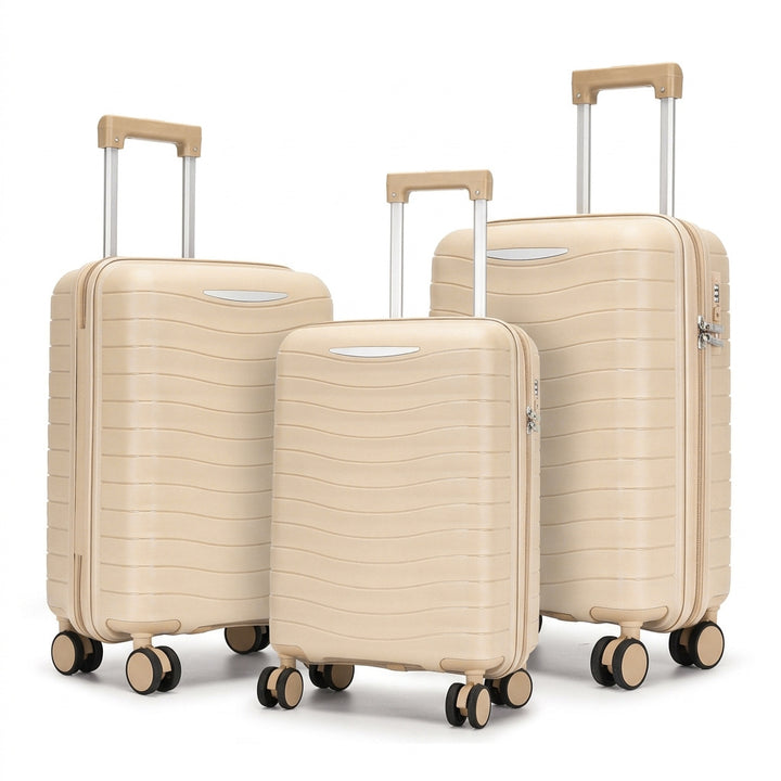 Hartschalenkoffer-Set mit innovativer Taschenorganisation Skanto