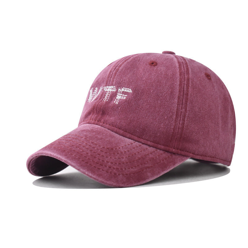 Lässige Distressed-Denim-Baseballkappe für Damen Skanto