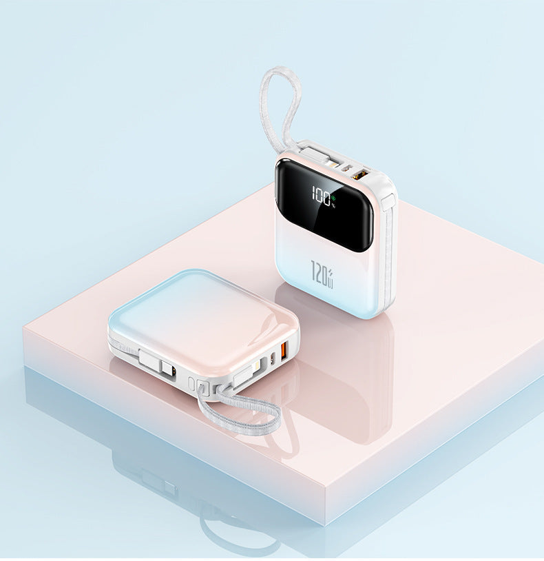 Kompakte Powerbank mit Digitalanzeige und Schnellladefunktion Skanto