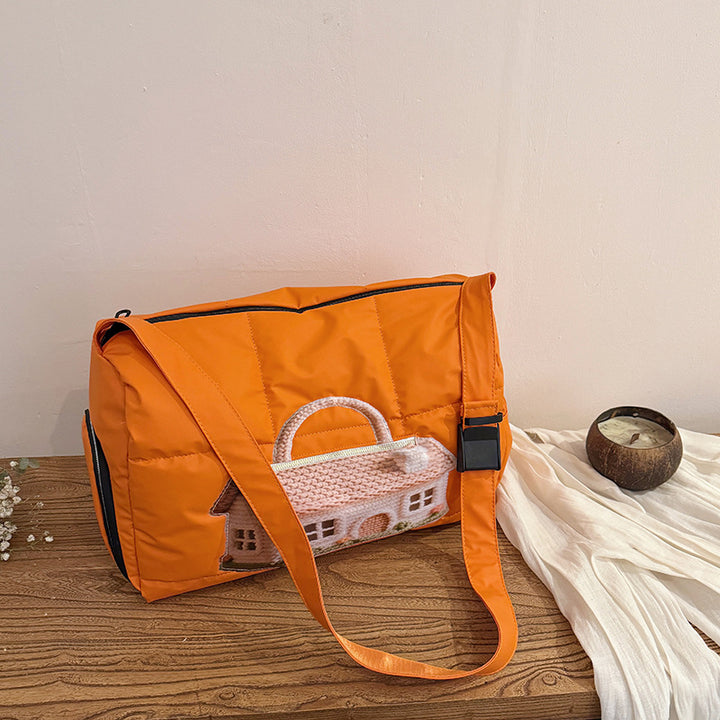 Moderne Umhängetasche mit einzigartigem Design und praktischen Taschen Skanto
