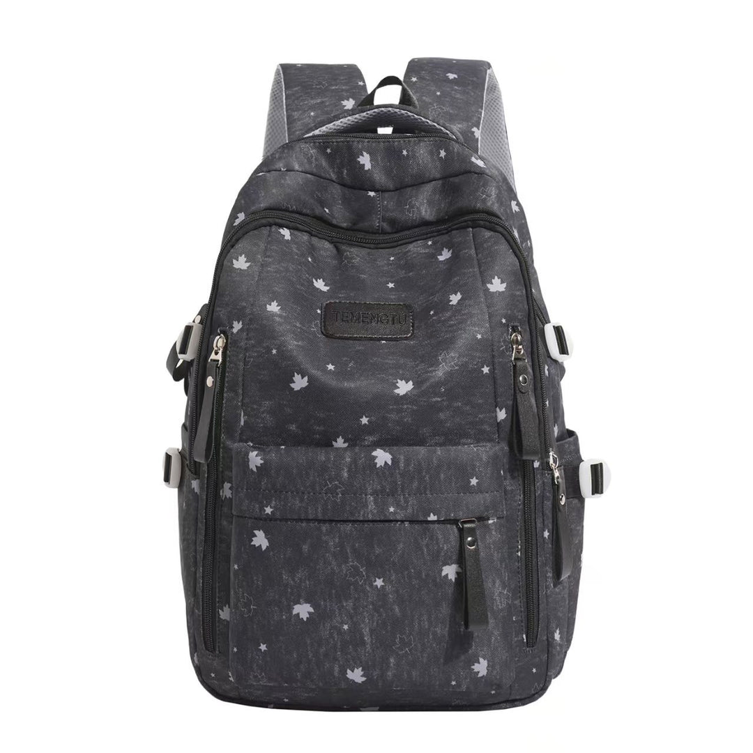 Rucksack Skanto mit Blumenprint und mehreren Fächern