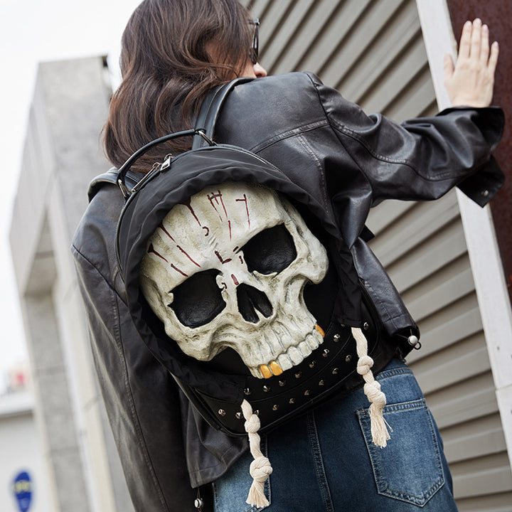 Kreativer Rucksack mit Totenkopf-Design Skanto