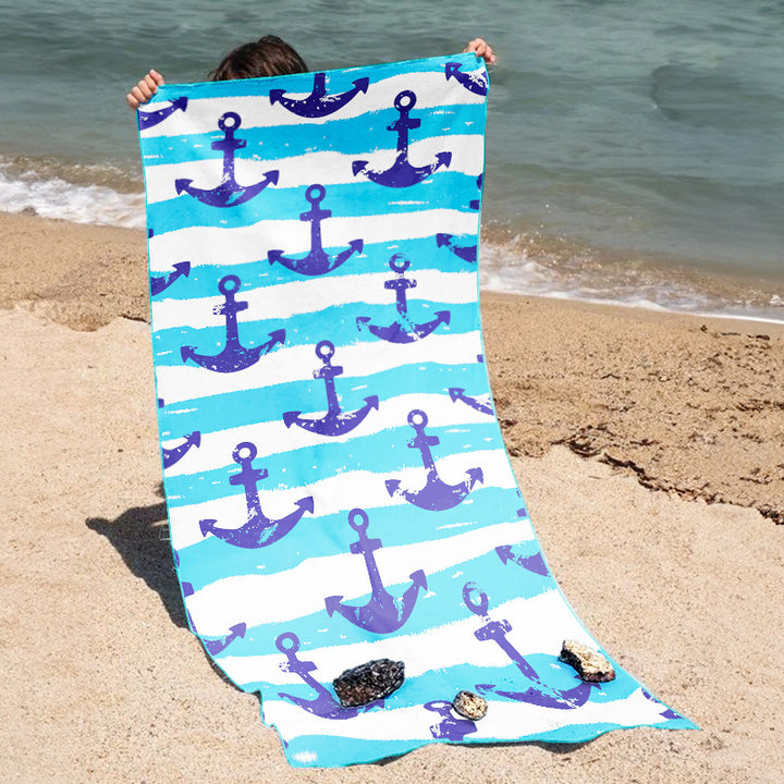 Strandtuch mit hellem Salamander- und Eiscreme-Design Skanto