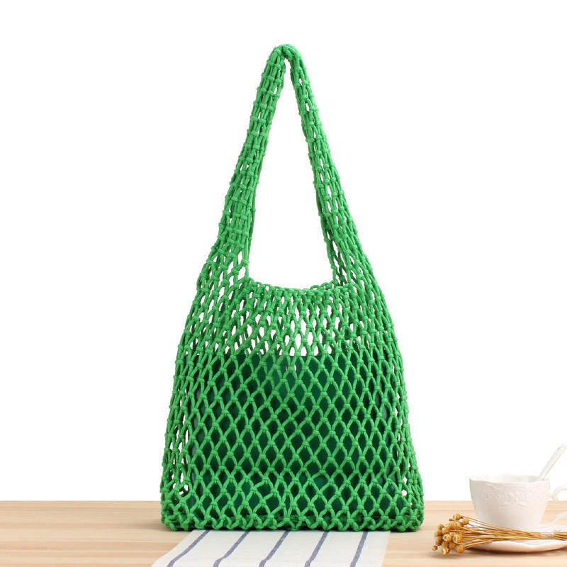 Netztasche Handgemacht Naturmaterial Skanto
