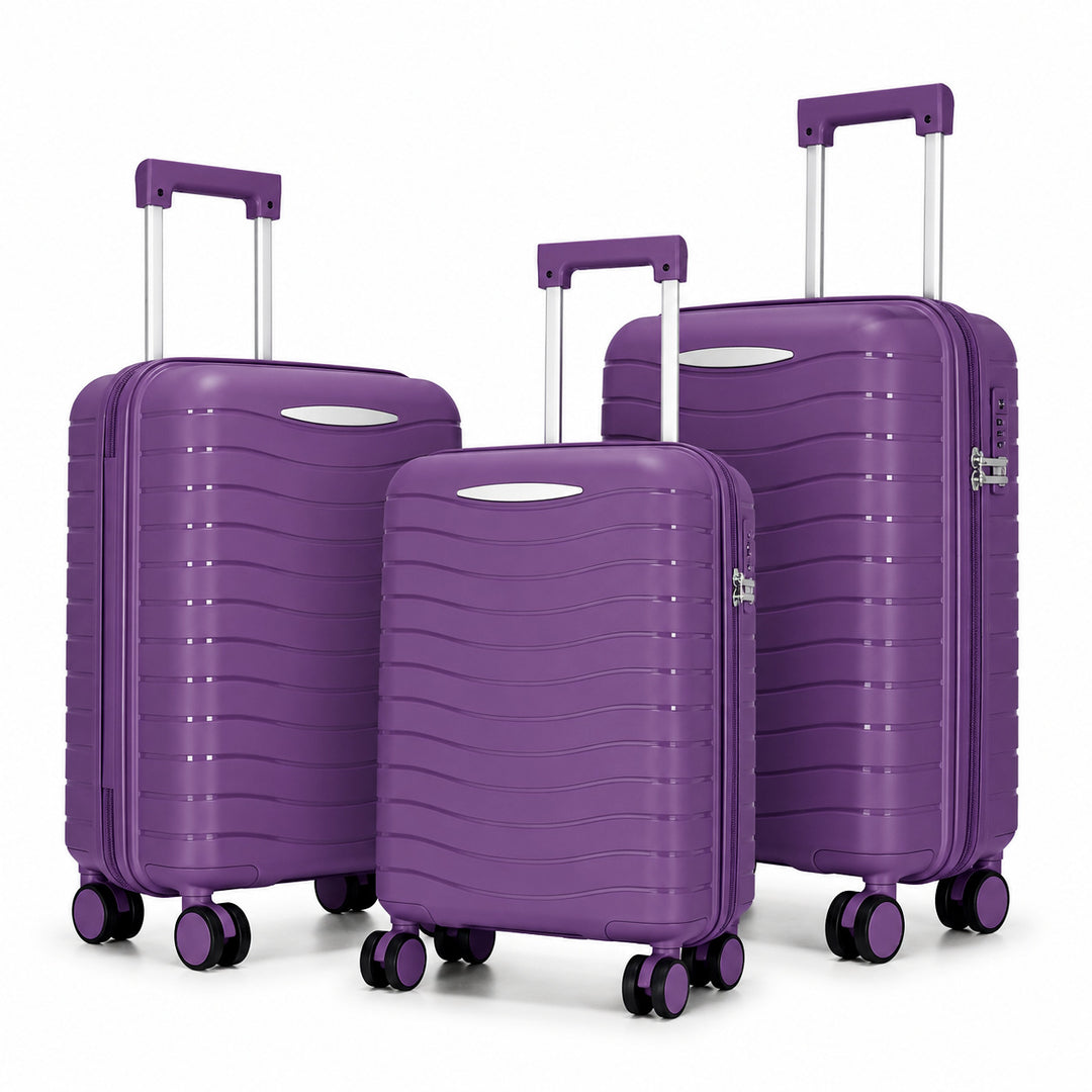 Hartschalenkoffer-Set mit innovativer Taschenorganisation Skanto