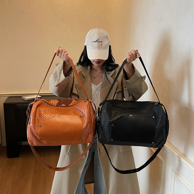 Elegante Sport-Reisetasche mit gewebtem Design und abnehmbarem Schultergurt Skanto