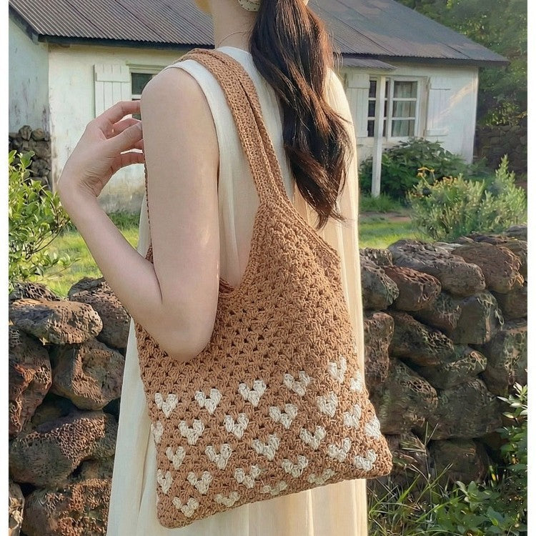 Nachhaltige und handgefertigte Makramee Crossbody Bag Skanto