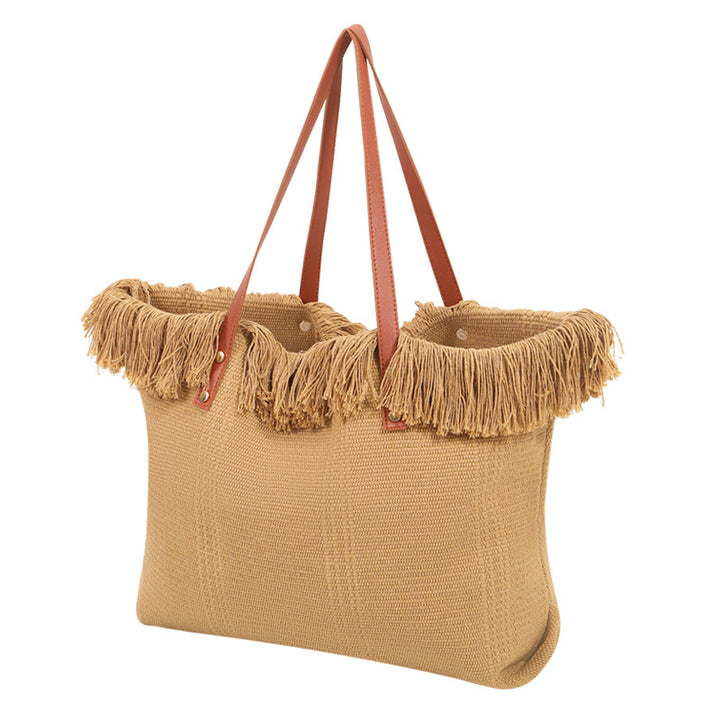 Strandtasche mit auffälligen Fransen Skanto