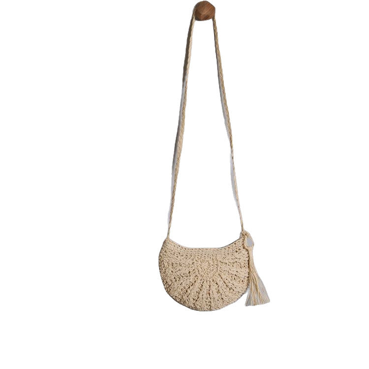 Boho-inspirierte Handtasche aus Naturmaterial Skanto