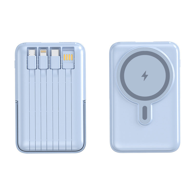 Tragbare Powerbank mit multifunktionalen Ladekabeln Skanto