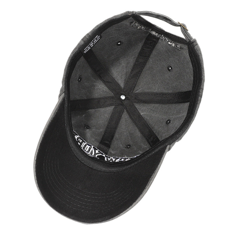 Herren Distressed Bestickte Dad Hat Skanto