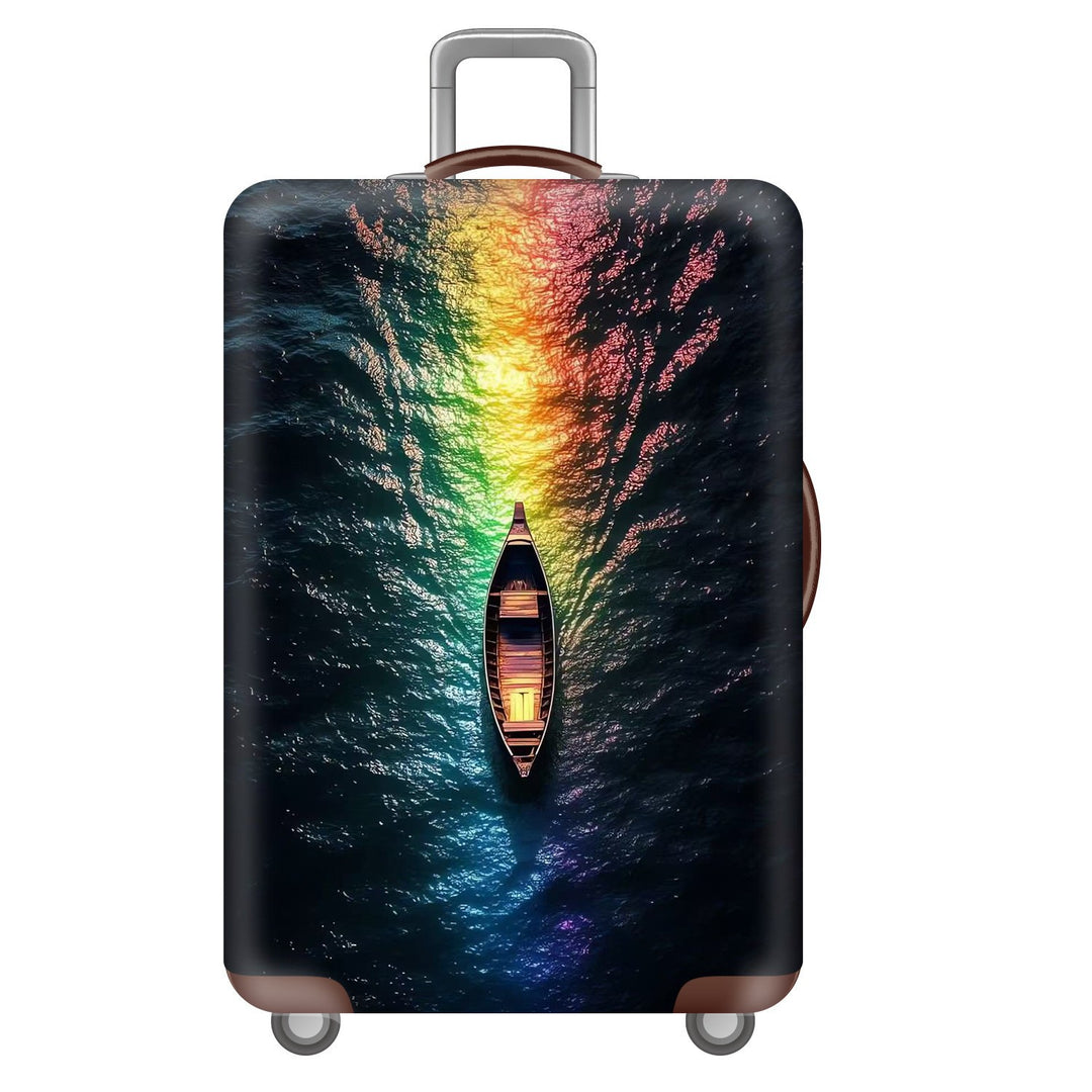 Unisex Hartschalen-Trolley mit Löwenporträt-Print, stoßfester ABS-Polycarbonat-Schale, Multiwheel-Fahrwerk und TSA-Sicherheitsschloss Skanto
