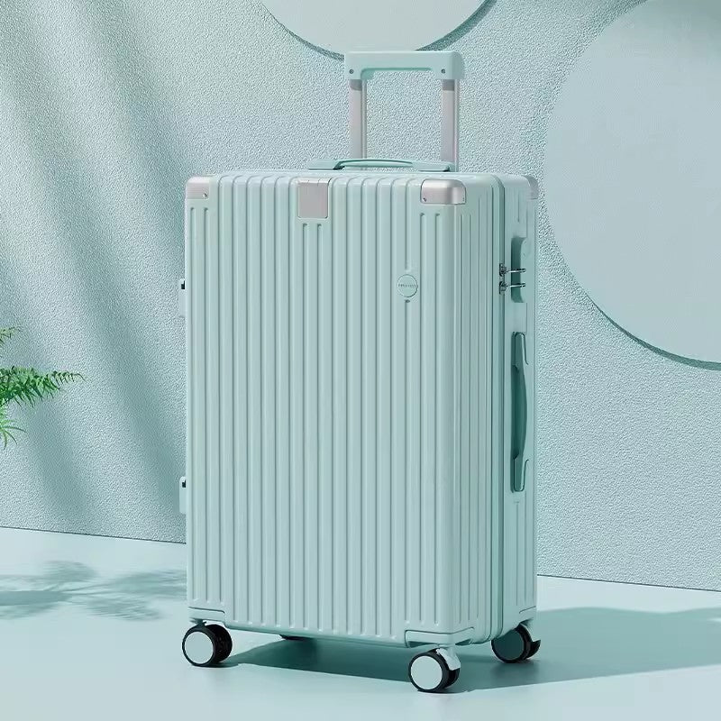 Damen stilvoller strukturierter Spinner-Koffer Skanto