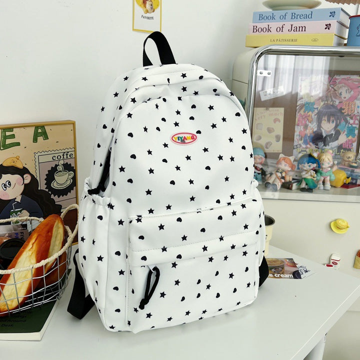 Lässiger Schulrucksack mit Sternenmuster