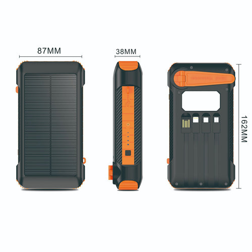 Solar Powerbank mit mehreren Ladeoptionen Skanto