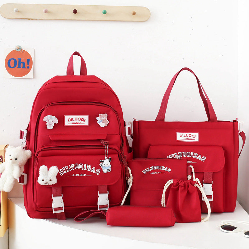 Vielseitiges All-in-One Schulrucksack- und Tragetaschen-Set Skanto