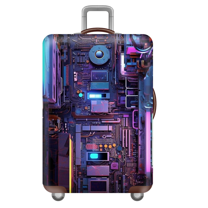 Unisex Nan Robuster Hartschalen-Trolley mit Polycarbonat-Außenschale und Automarken-Motiv Skanto