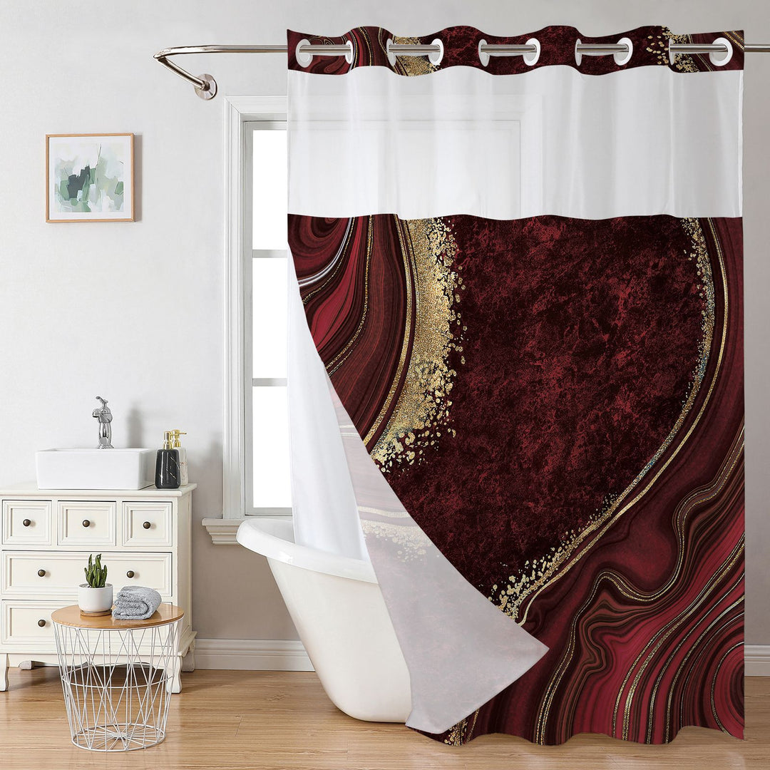 Eleganter Duschvorhang mit Marmordesign Skanto