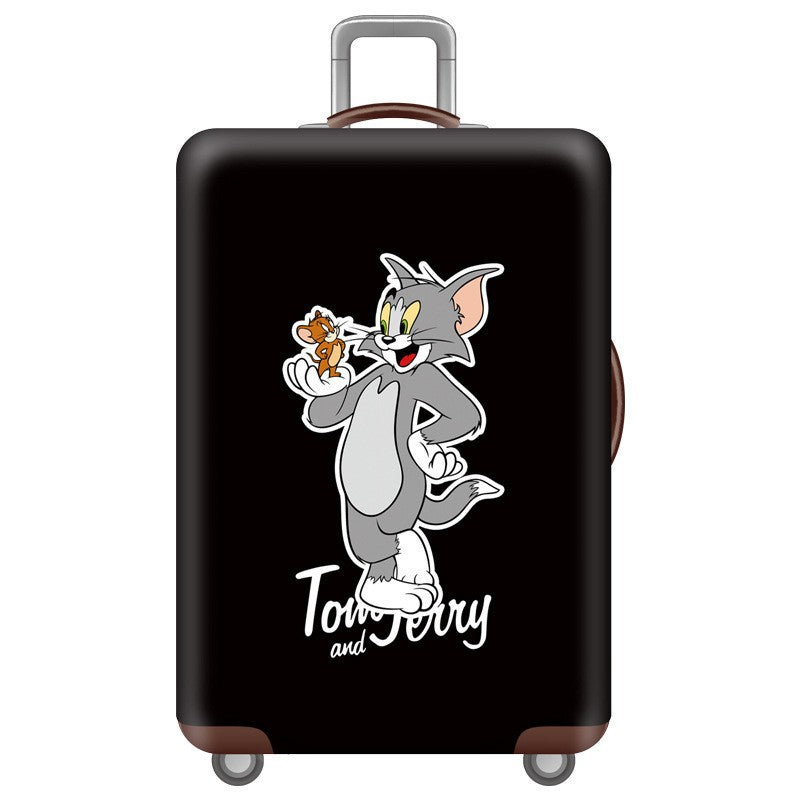 Unisex Skanto Hartschalenkoffer mit Tom und Jerry Motiv, Teleskopgriff und leichtgängigen Rollen Skanto