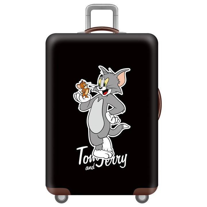 Unisex Skanto Hartschalenkoffer mit Tom und Jerry Motiv, Teleskopgriff und leichtgängigen Rollen Skanto