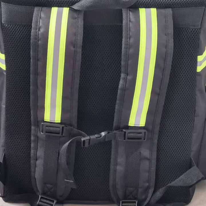 Unisex isolierter Lieferrucksack mit thermoisolierter Box, reflektierenden Streifen und extra stabilem Boden Skanto