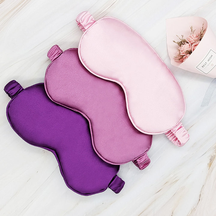 Seidenähnliche Schlafmaske für Damen mit extra Polsterung und elastischer Satinkordel Skanto