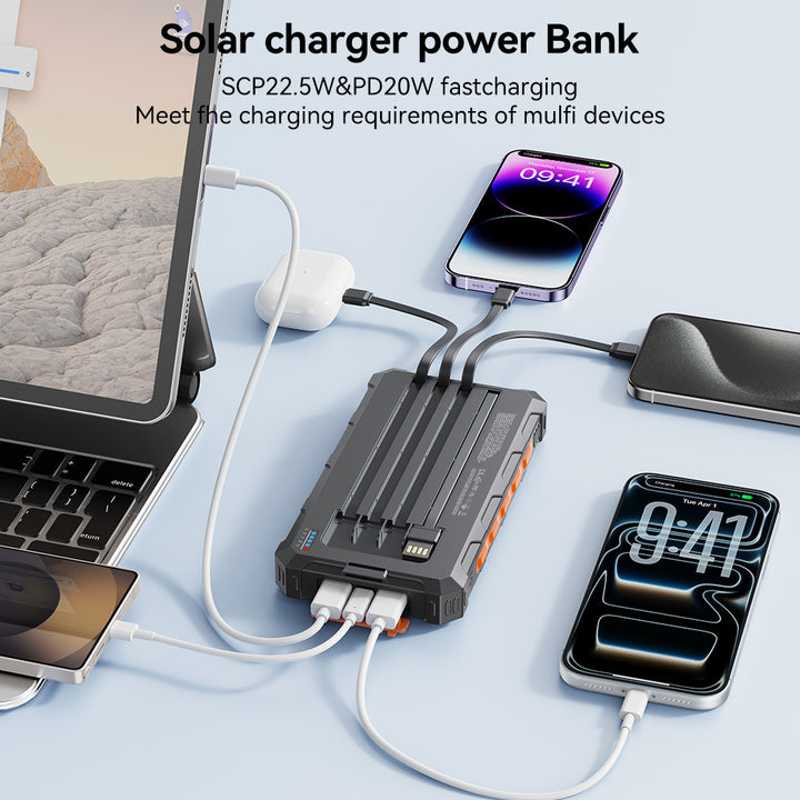 Solar Powerbank mit Schnellladefunktion Skanto