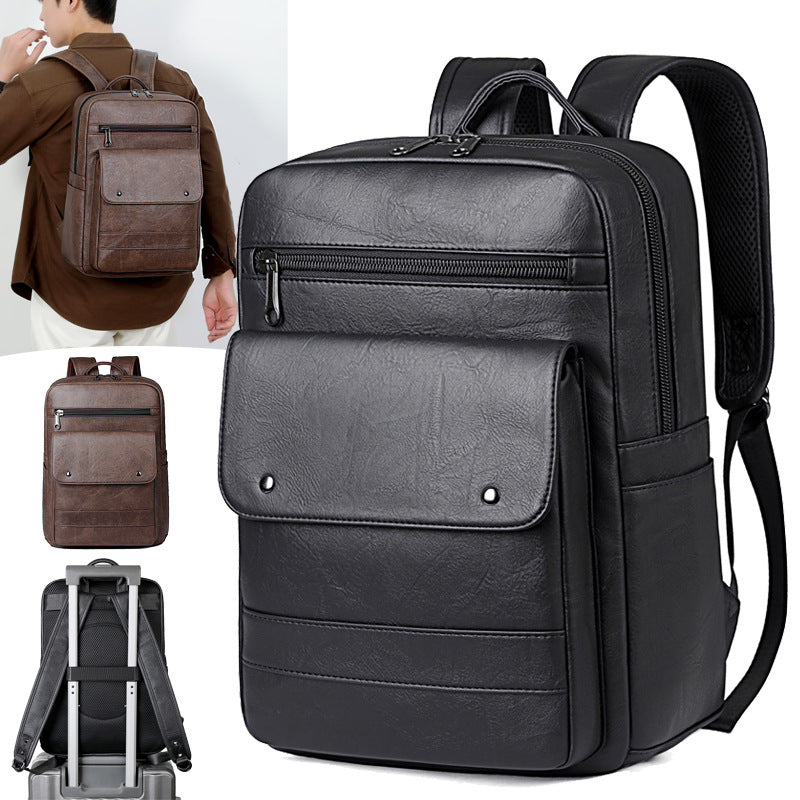 Vintage-Lederrucksack Skanto