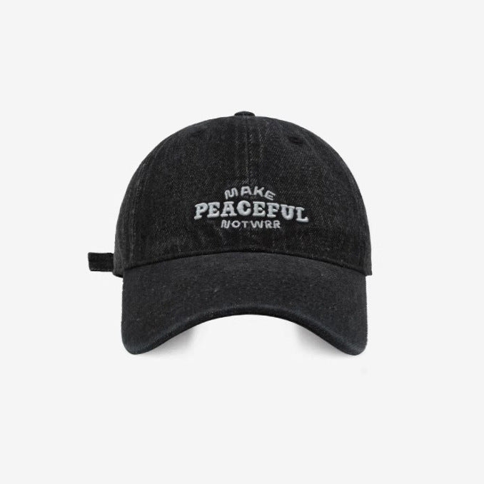Damen Denim-Cap im Used-Look, bestickt, Skanto