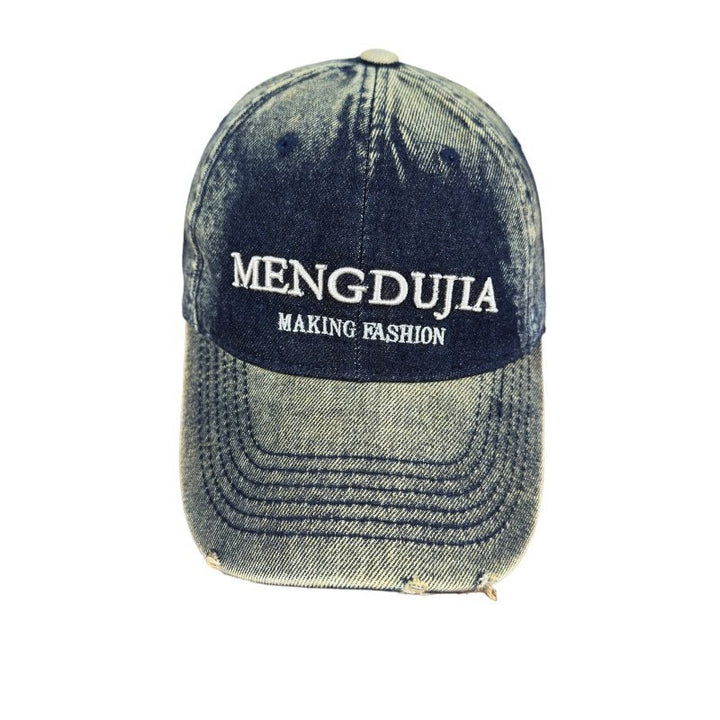 Herren Distressed Denim Baseballkappe Skanto 1784270408