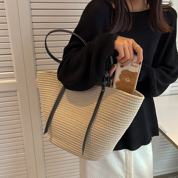 Elegante Shopper-Tasche mit Textur Skanto