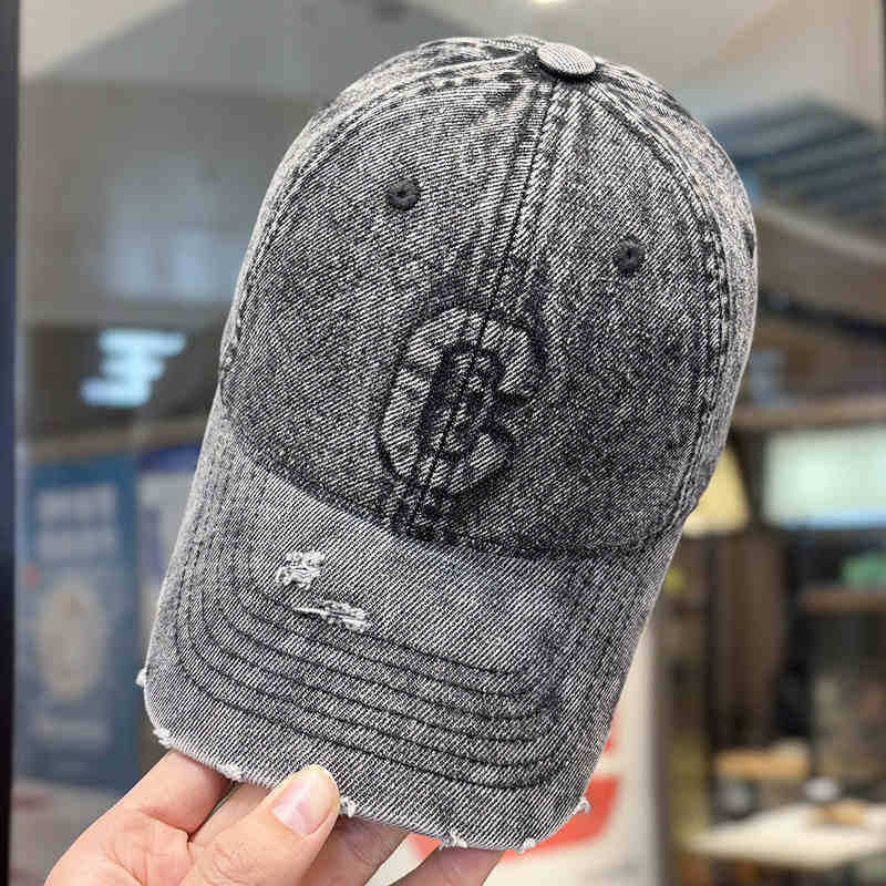 Baseballkappe aus Denim im Used-Look für Herren Skanto 1784188308