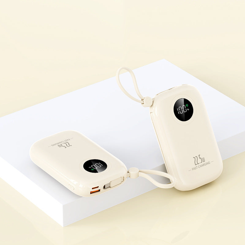 Ultrakompakte Powerbank mit digitaler Ladezustandsanzeige und Schnellladefunktion Skanto