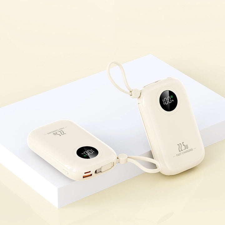 Ultrakompakte Powerbank mit digitaler Ladezustandsanzeige und Schnellladefunktion Skanto
