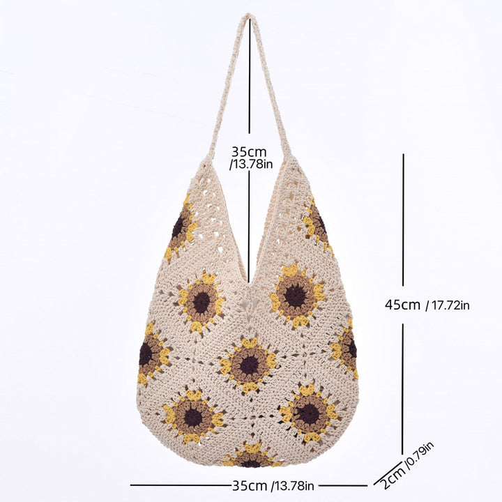 Handgehäkelte Sommer-Shopper-Tasche Skanto